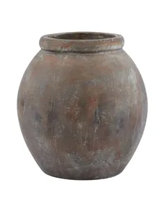 Hill Interiors Siena Large Brown  Jar Shaped Planter 23308