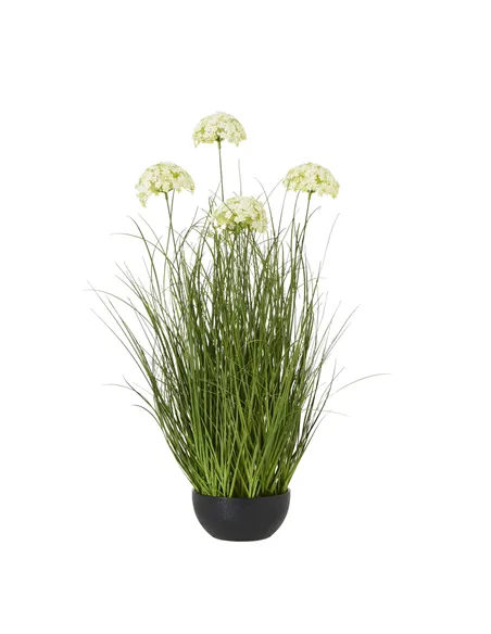 Hill Interiors Large White Allium Plant In Pot 23713