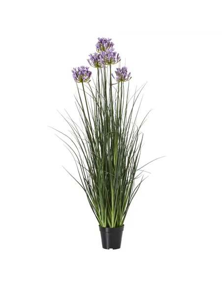 Hill Interiors Large Purple Agapanthus Plant In Pot 23714