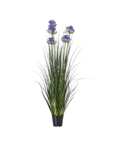 Hill Interiors Large Blue Agapanthus Plant In Pot 23716