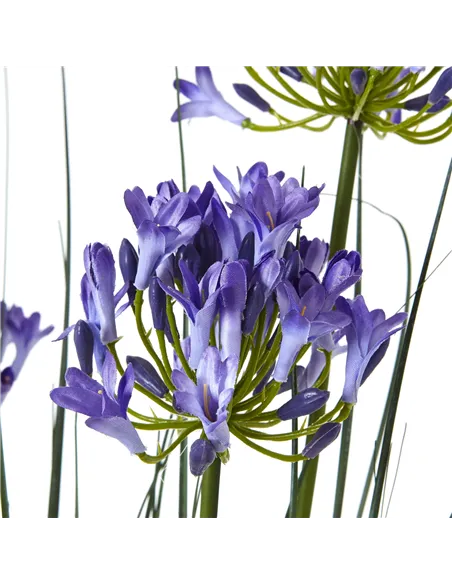 Hill Interiors Large Blue Agapanthus Plant In Pot 23716