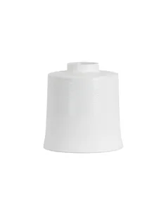 Hill Interiors White With Grey Detail Large Cylindrical Ceramic Vase 19419