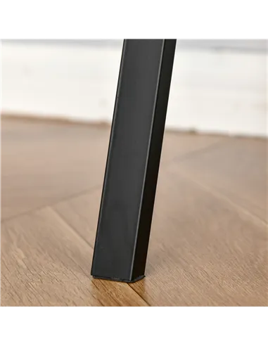 HOMCOM Writing Desk Computer Table Home Office PC Laptop Workstation Storage Shelf 100L x 45W cm Rustic Brown