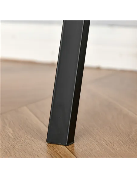 HOMCOM Writing Desk Computer Table Home Office PC Laptop Workstation Storage Shelf 100L x 45W cm Rustic Brown