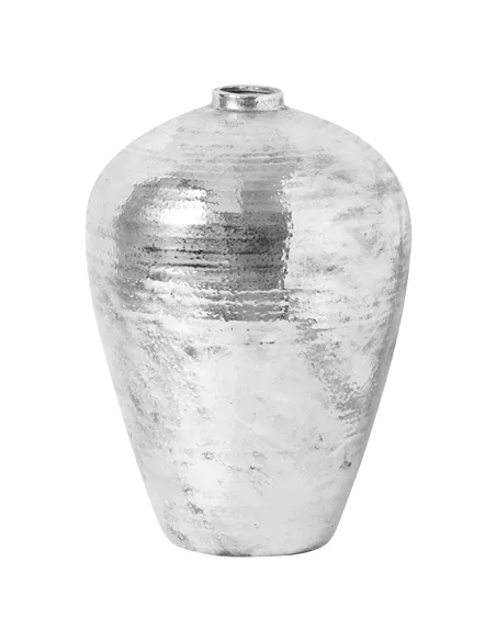 Hill Interiors Large Hammered Silver Astral Vase 21717
