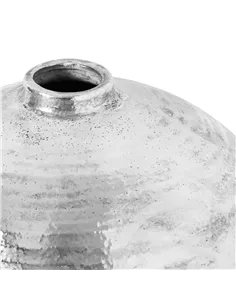 Hill Interiors Large Hammered Silver Astral Vase 21717 2