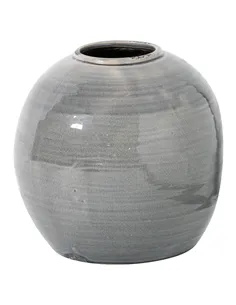 Hill Interiors Garda Grey Glazed Tiber Vase 21775