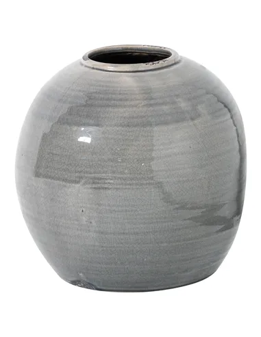 Hill Interiors Garda Grey Glazed Tiber Vase 21775