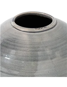 Hill Interiors Garda Grey Glazed Tiber Vase 21775 2