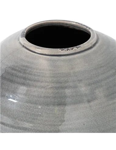 Hill Interiors Garda Grey Glazed Tiber Vase 21775