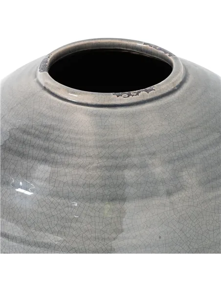 Hill Interiors Garda Grey Glazed Tiber Vase 21775