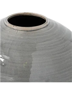Hill Interiors Garda Grey Glazed Regola Vase 21777 2