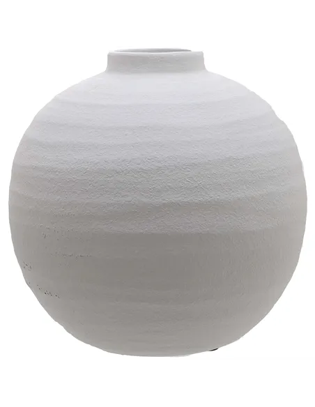 Hill Interiors Tiber Matt White Ceramic Vase 22243