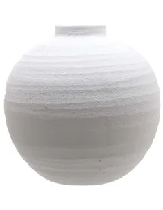 Hill Interiors Tiber Large Matt White Ceramic Vase 22244