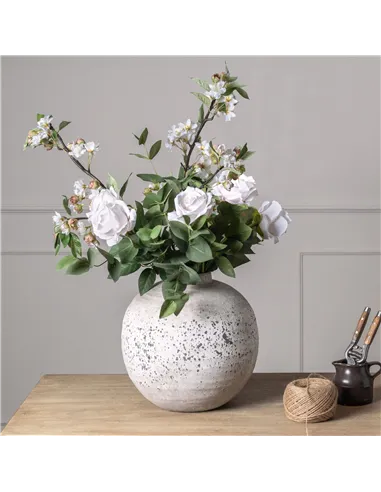 Hill Interiors Tiber Stone Ceramic Vase 22245