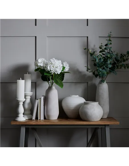 Hill Interiors Regola Matt White Ceramic Vase 22247