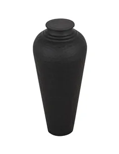 Hill Interiors Matt Black Hammered Vase With Lid 22858 2