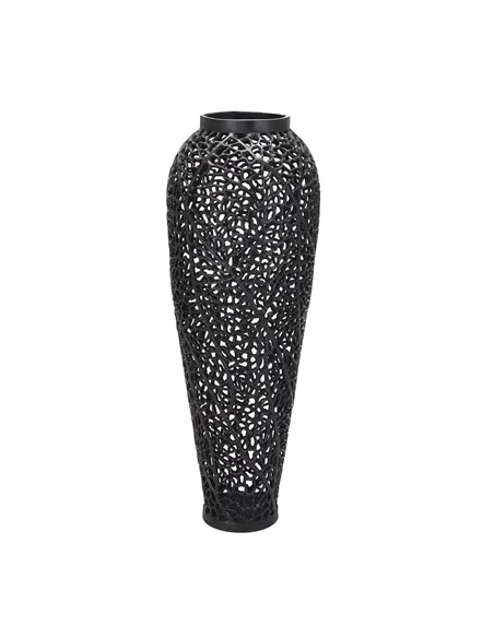 Hill Interiors Black Cast Lattice Large Vase 22875