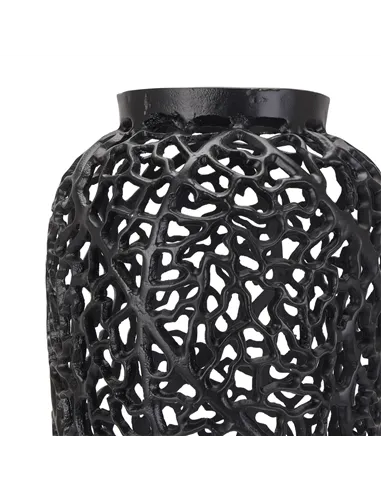 Hill Interiors Black Cast Lattice Large Vase 22875