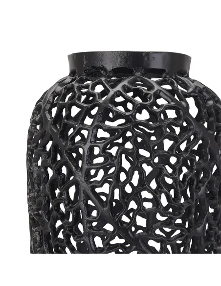 Hill Interiors Black Cast Lattice Large Vase 22875