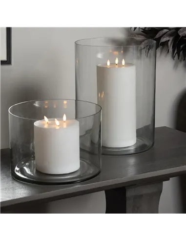 Hill Interiors Tasman Glass Cylinder Vase Large 22905