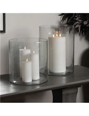 Hill Interiors Tasman Glass Cylinder Vase Large 22905