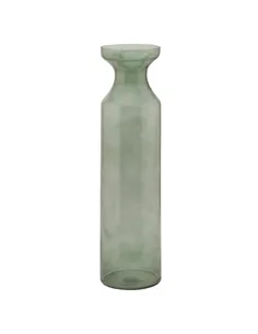 Hill Interiors Smoked Sage Glass Tall Fluted Vase 22979