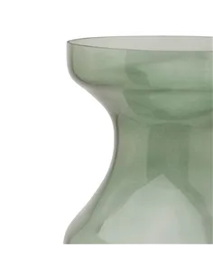 Hill Interiors Smoked Sage Glass Tall Fluted Vase 22979 2