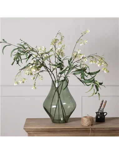 Hill Interiors Platform Bouquet Vase Sage Green 23098