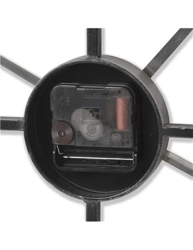 Hill Interiors Silver Heart Skeleton Wall Clock 17857