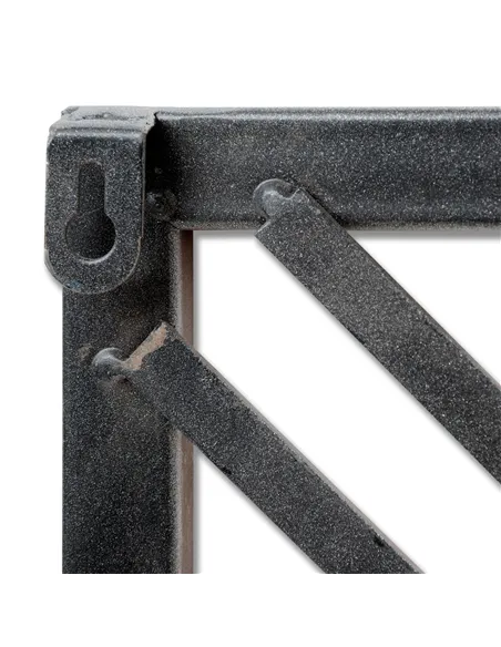 Hill Interiors Silver Rectangular Skeleton Wall Clock 17859