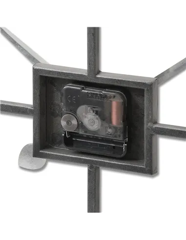 Hill Interiors Silver Rectangular Skeleton Wall Clock 17859