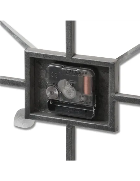 Hill Interiors Silver Rectangular Skeleton Wall Clock 17859