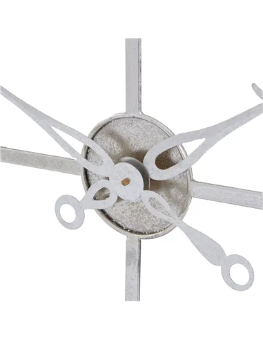 Hill Interiors Large Silver Foil Skeleton Wall Clock 18896