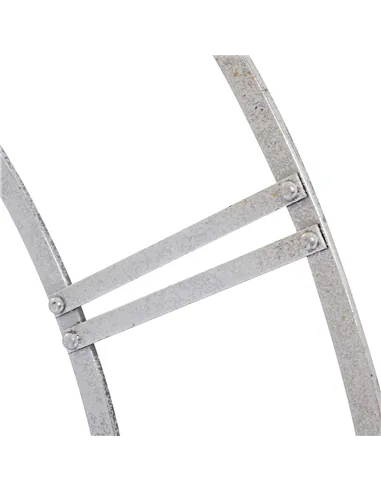 Hill Interiors Large Silver Foil Skeleton Wall Clock 18896