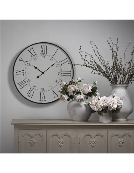 Hill Interiors Large Embossed Station Clock 19479