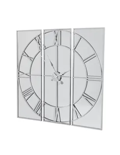 Hill Interiors Celina Mirrored Wall Clock 21619 2