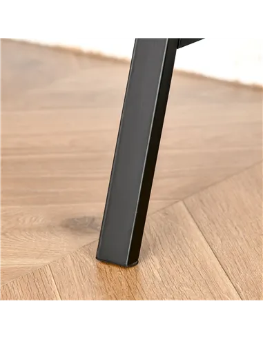 HOMCOM Writing Desk Computer Table Home Office PC Laptop Workstation Storage Shelf 84L x 45W cm Rustic Brown