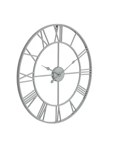 Hill Interiors Grey Skeleton Wall Clock 21621