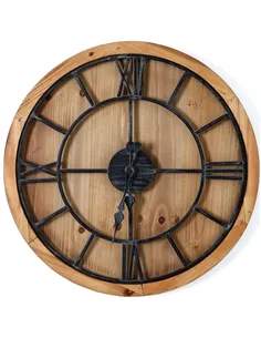 Hill Interiors Williston Large Wooden Wall Clock 21642