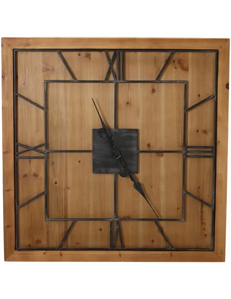 Hill Interiors Williston Square Wooden Wall Clock 21643