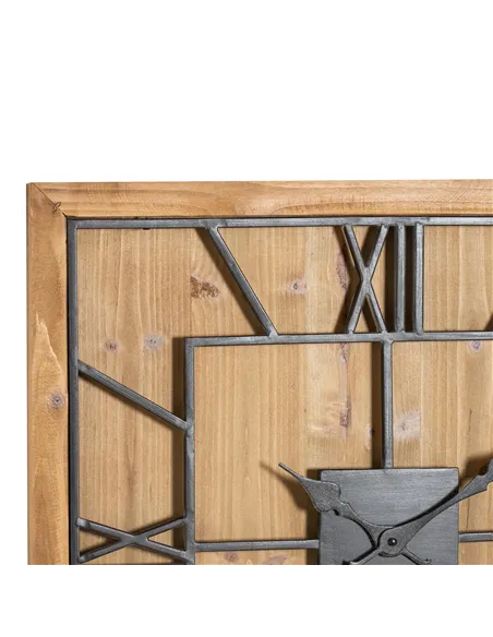 Hill Interiors Williston Square Wooden Wall Clock 21643