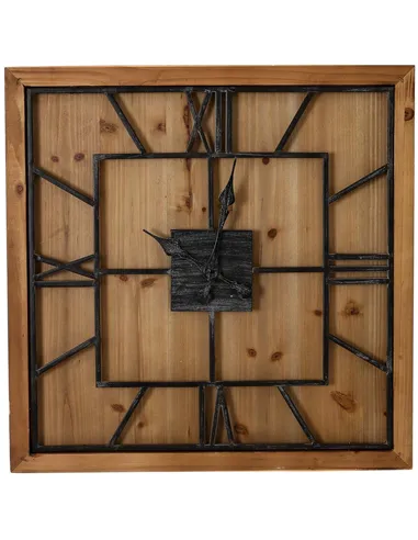Hill Interiors Williston Square Large Wooden Wall Clock 21644