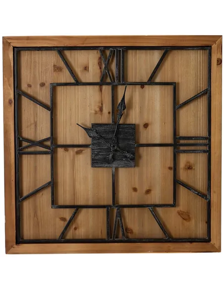 Hill Interiors Williston Square Large Wooden Wall Clock 21644