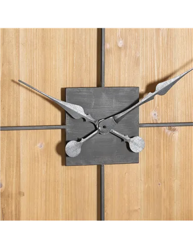 Hill Interiors Williston Square Large Wooden Wall Clock 21644