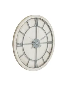 Hill Interiors Williston White Large Wall Clock 21650