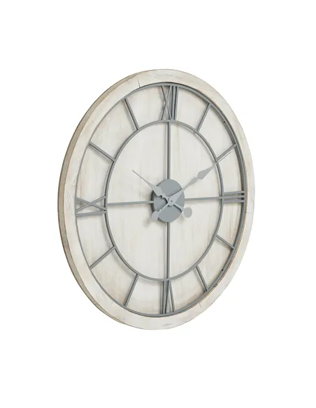Hill Interiors Williston White Large Wall Clock 21650