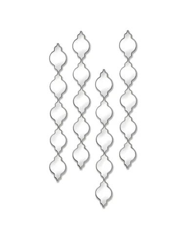 Hill Interiors Silver Quarterfoil Decorative Hanging Mirror 18767