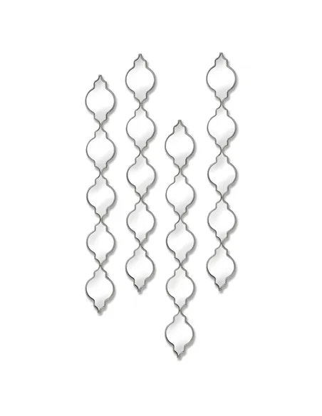 Hill Interiors Silver Quarterfoil Decorative Hanging Mirror 18767