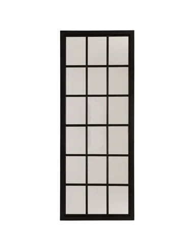 Hill Interiors Tall Black Wooden Window Mirror 22492